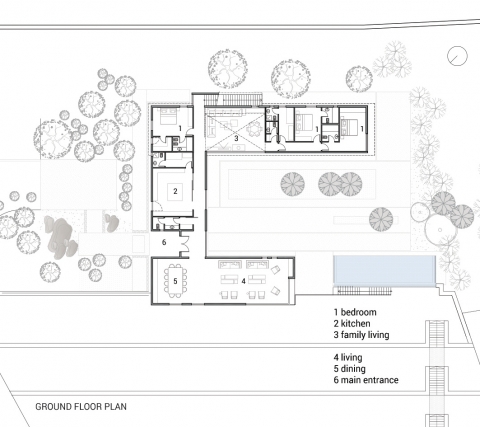 The Terraces House - Ground Floor Plan 
